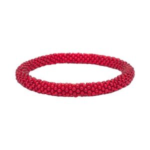 Sashka 8” Extended Red Solid Bracelet